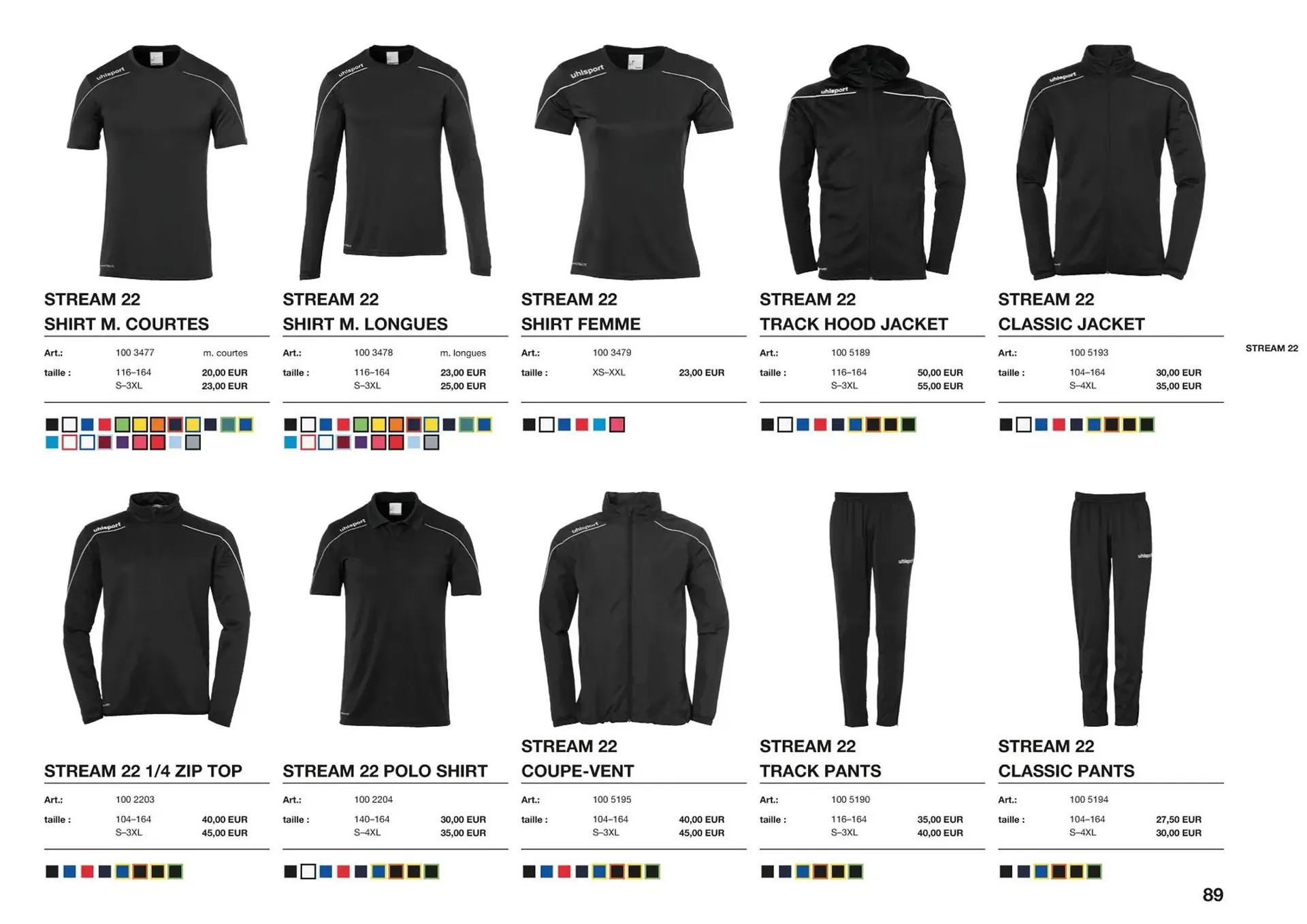 Catalogue Uhlsport du 1 mars au 31 décembre 2023 - Catalogue page 89