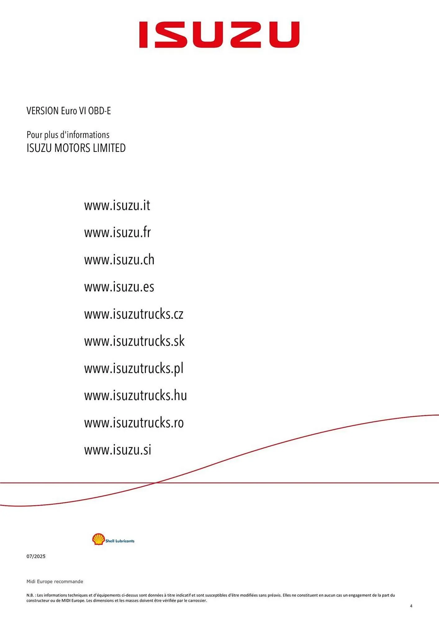 Catalogue Isuzu du 11 novembre au 30 avril 2026 - Catalogue page 4