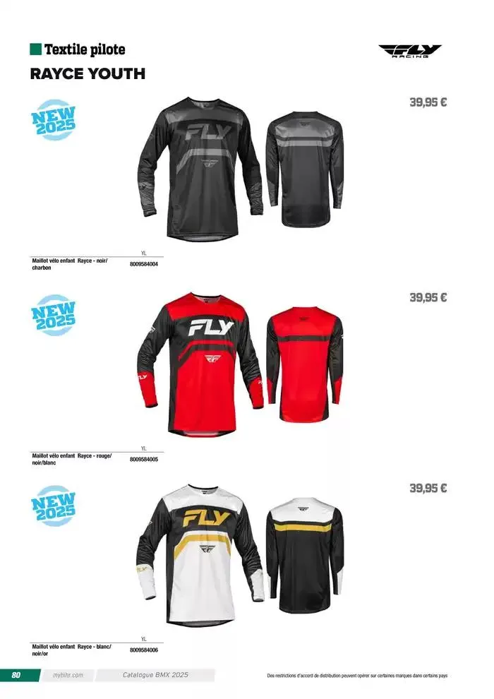 FLY RACING BMX 2025 du 12 avril au 31 décembre 2025 - Catalogue page 80