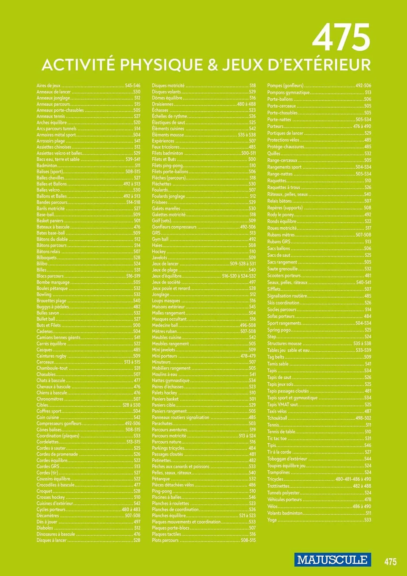 Catalogue Majuscule du 4 mars au 31 décembre 2025 - Catalogue page 499