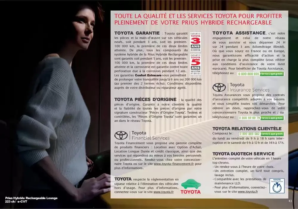 Toyota Prius Hybride Rechargeable du 16 décembre au 14 décembre 2025 - Catalogue page 43