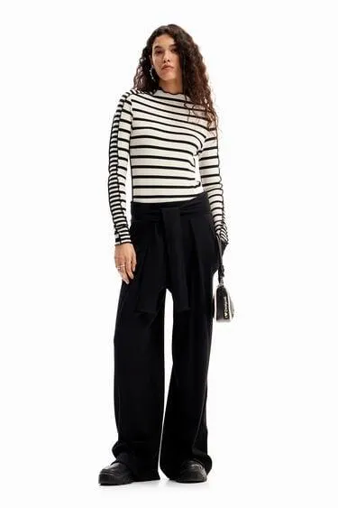 T-shirt patchwork rayures