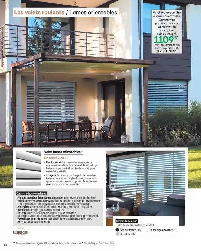 Menuiserie Extérieures 2025 du 1 janvier au 31 décembre 2025 - Catalogue page 88