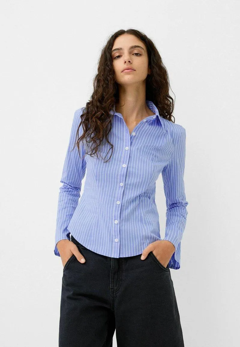 WITH WIDE SLEEVES - Chemisier - dark blue