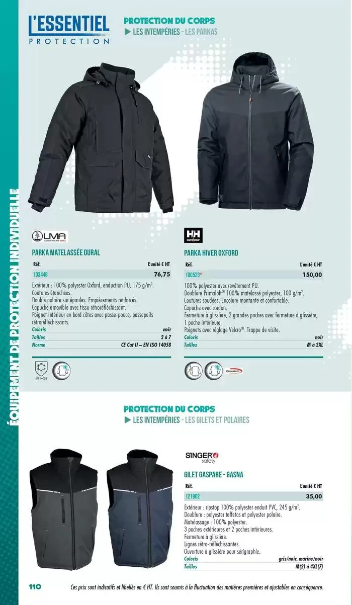 Essentiel Protection 2025 tarifé du 3 mars au 31 décembre 2025 - Catalogue page 112