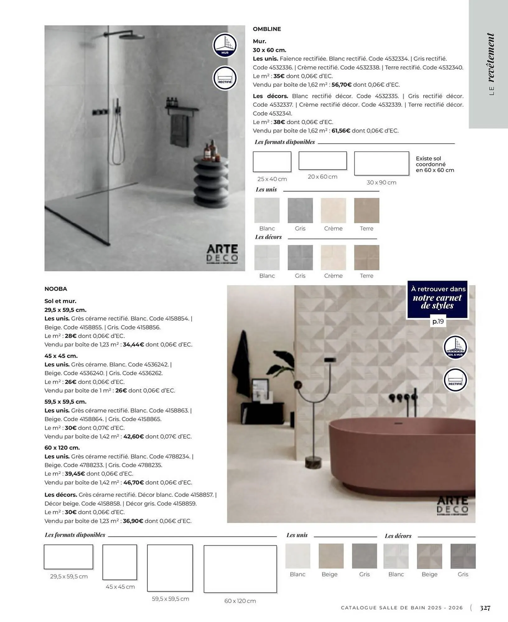 Catalogue Cedeo du 3 juin au 31 décembre 2025 - Catalogue page 327