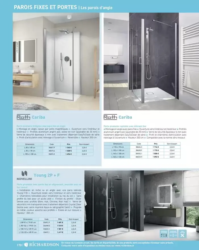 SALLE DE DE BAINS ET CARRELAGE 2025 du 11 avril au 31 décembre 2025 - Catalogue page 172