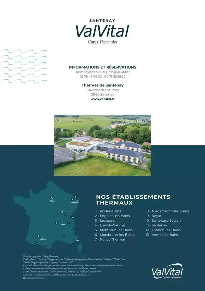 Brochure établissement Santenay 2025 du 17 mars au 22 novembre 2025 - Catalogue page 12