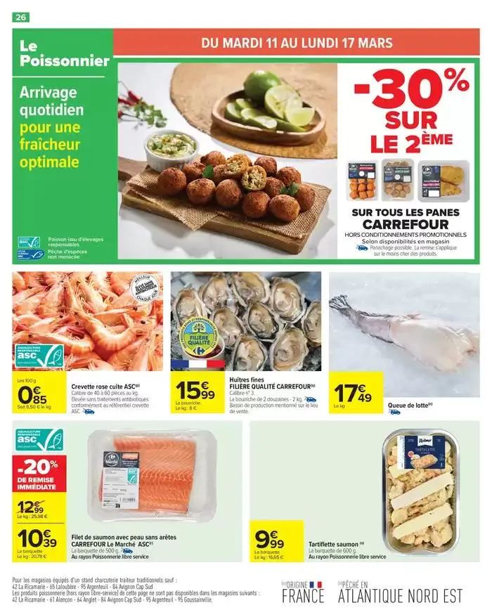 LES JOURS MEILLEURS AVEC LES PRODUITS CARREFOUR du 11 mars au 24 mars 2025 - Catalogue page 28