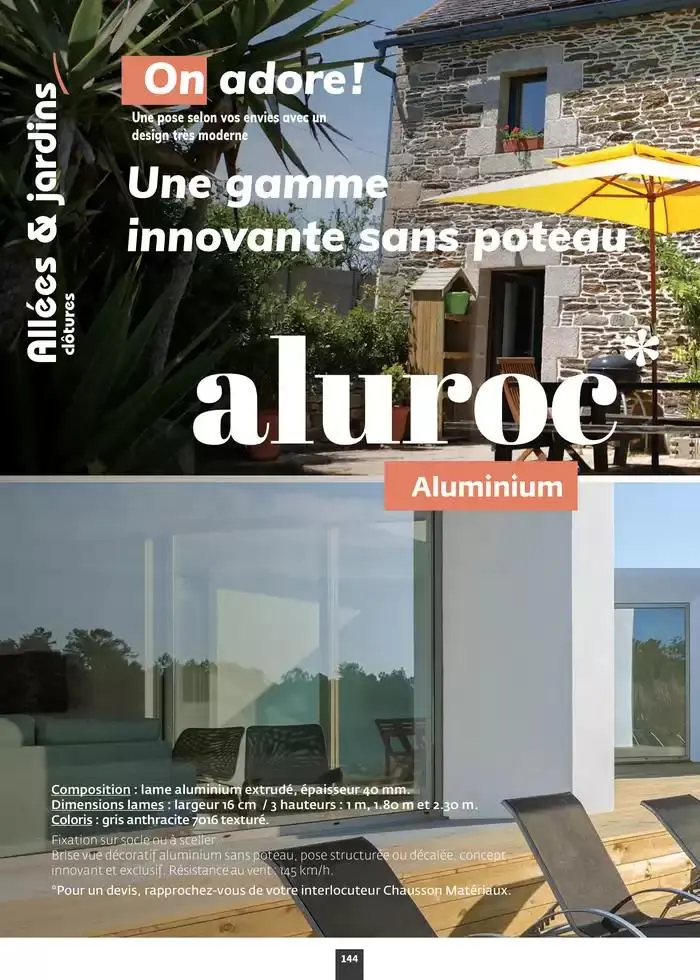 Aménagez votre extérieur SAISON 2025 du 1 janvier au 31 décembre 2025 - Catalogue page 146
