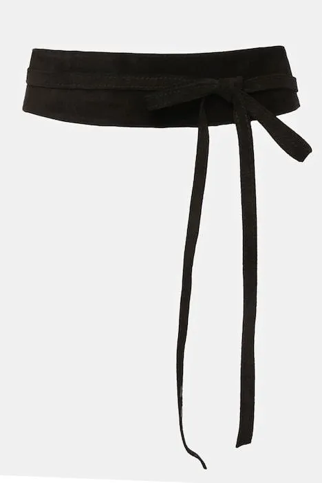 Ceinture à nouer en daim, taille unique