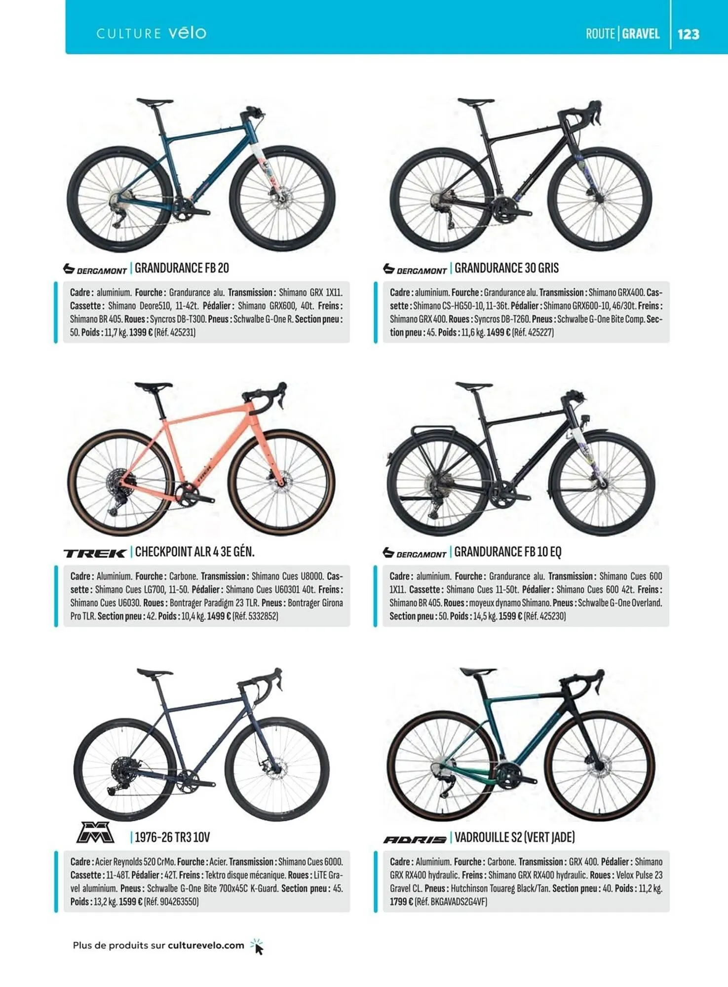 Catalogue Culture Vélo du 19 décembre au 31 décembre 2026 - Catalogue page 123