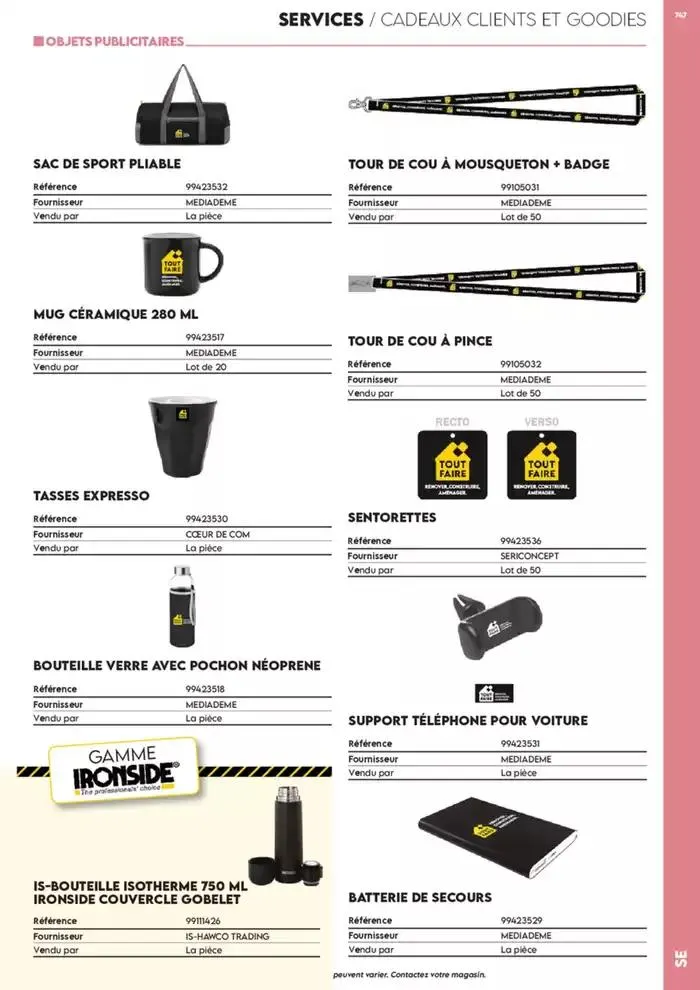 Tout faire +de 15 000 Produits du 17 décembre au 30 juin 2025 - Catalogue page 718