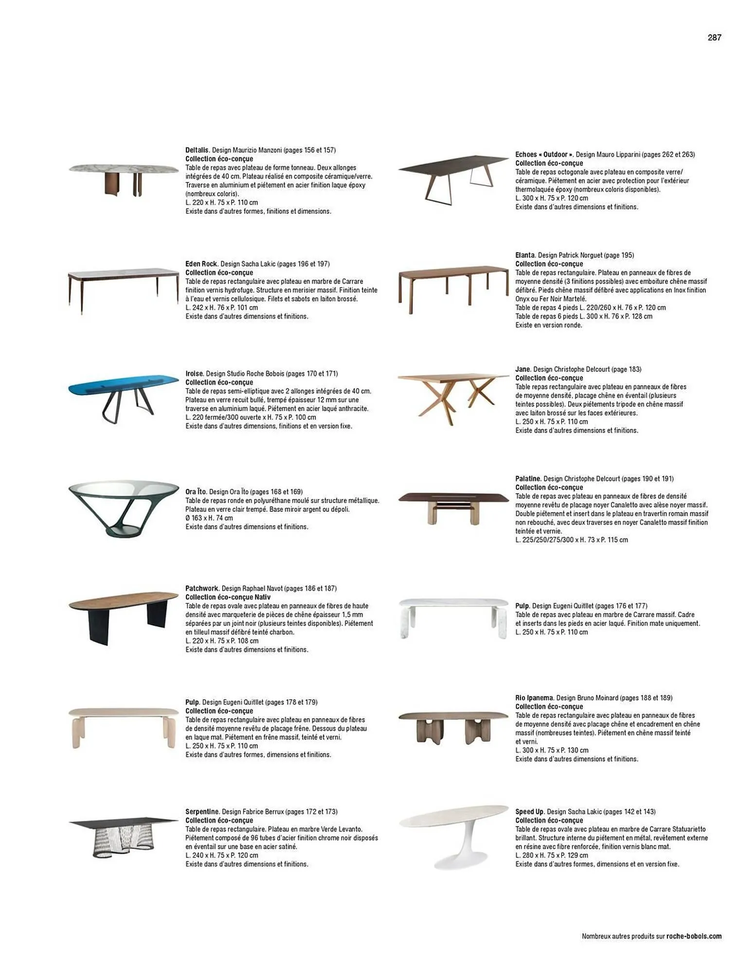 Catalogue Roche Bobois du 13 janvier au 31 décembre 2026 - Catalogue page 289