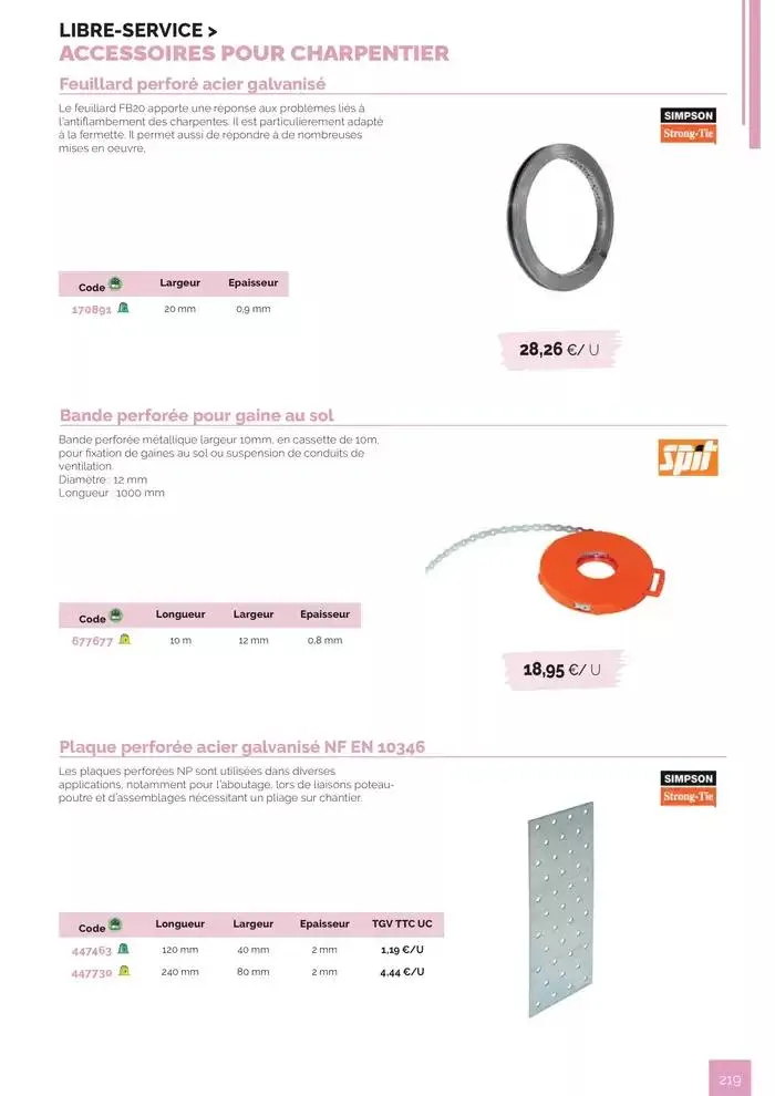 BOIS PANNEAUX 2025 2026 du 30 avril au 31 décembre 2026 - Catalogue page 219