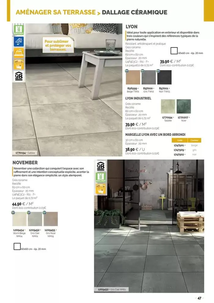 Aménagements Extérieurs 2025 du 30 avril au 31 décembre 2025 - Catalogue page 47