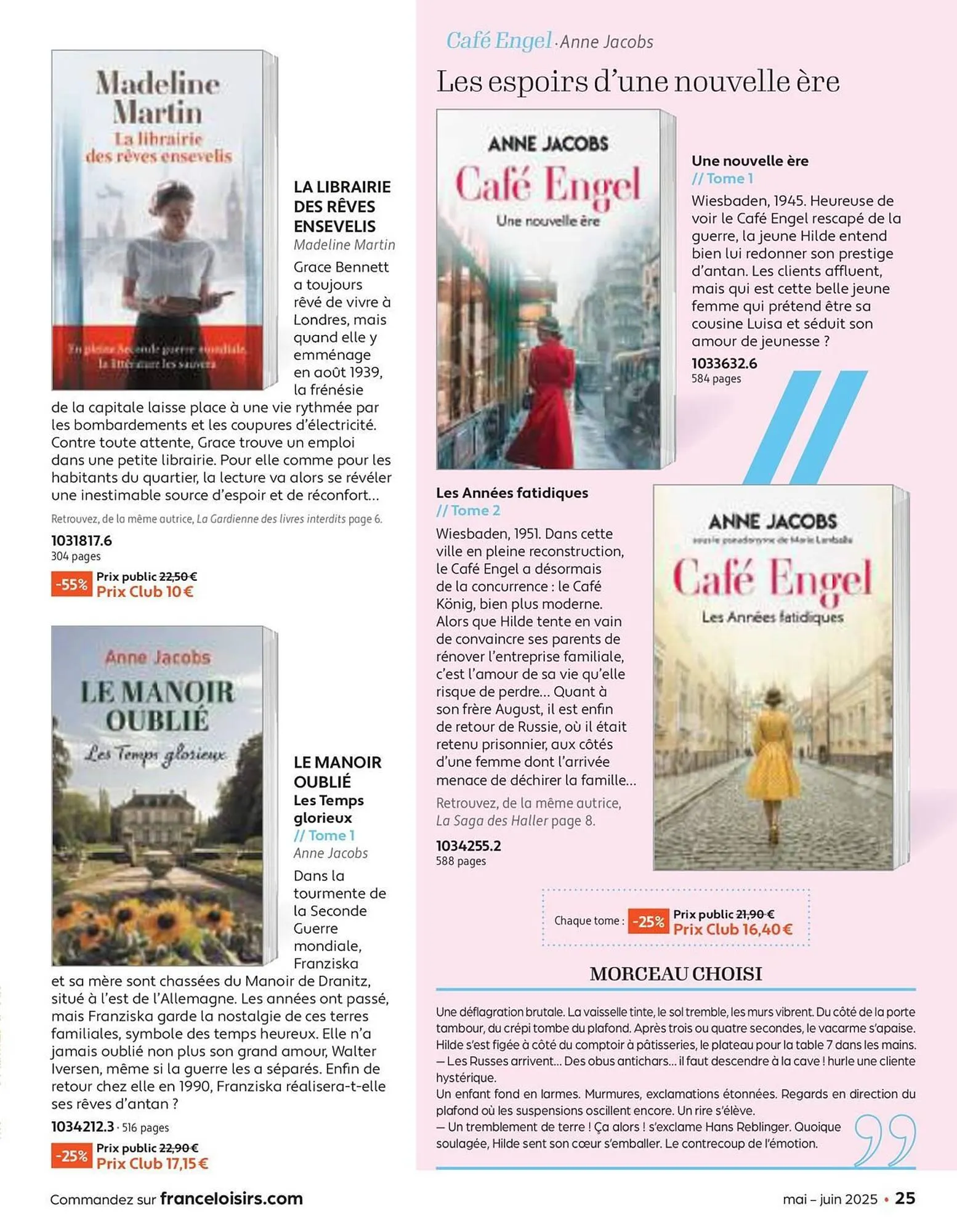Catalogue France Loisirs du 30 avril au 30 juin 2025 - Catalogue page 25