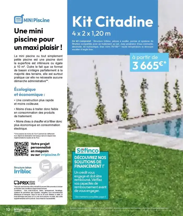 Les plaisir de l'eau Piscine,Spa,Arrosage du 10 mars au 31 décembre 2025 - Catalogue page 12