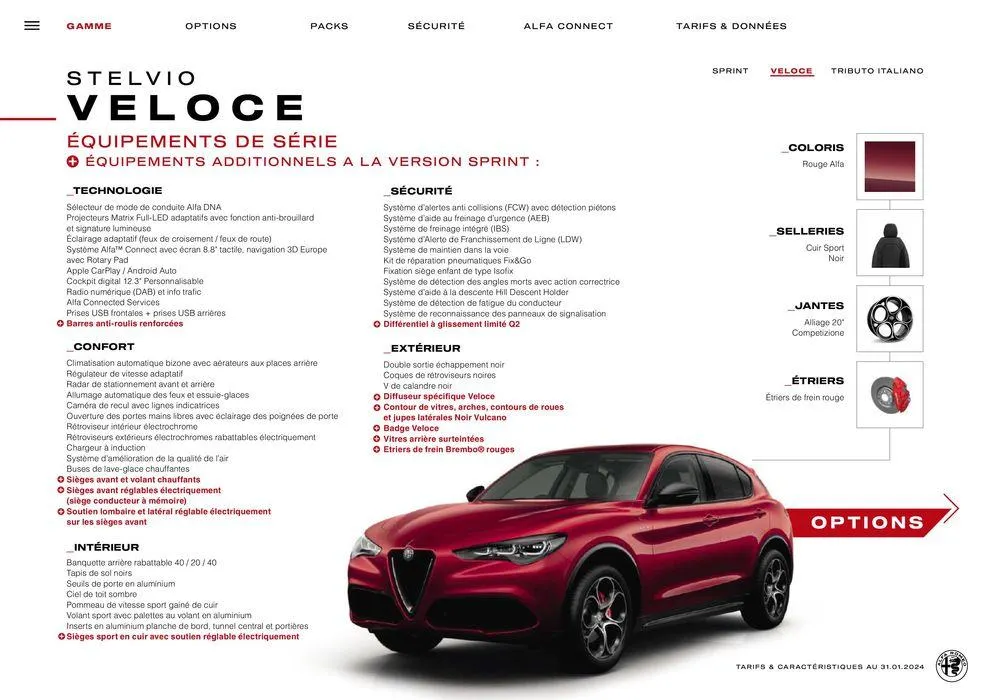Alfa Romeo STELVIO du 24 avril au 24 avril 2025 - Catalogue page 7