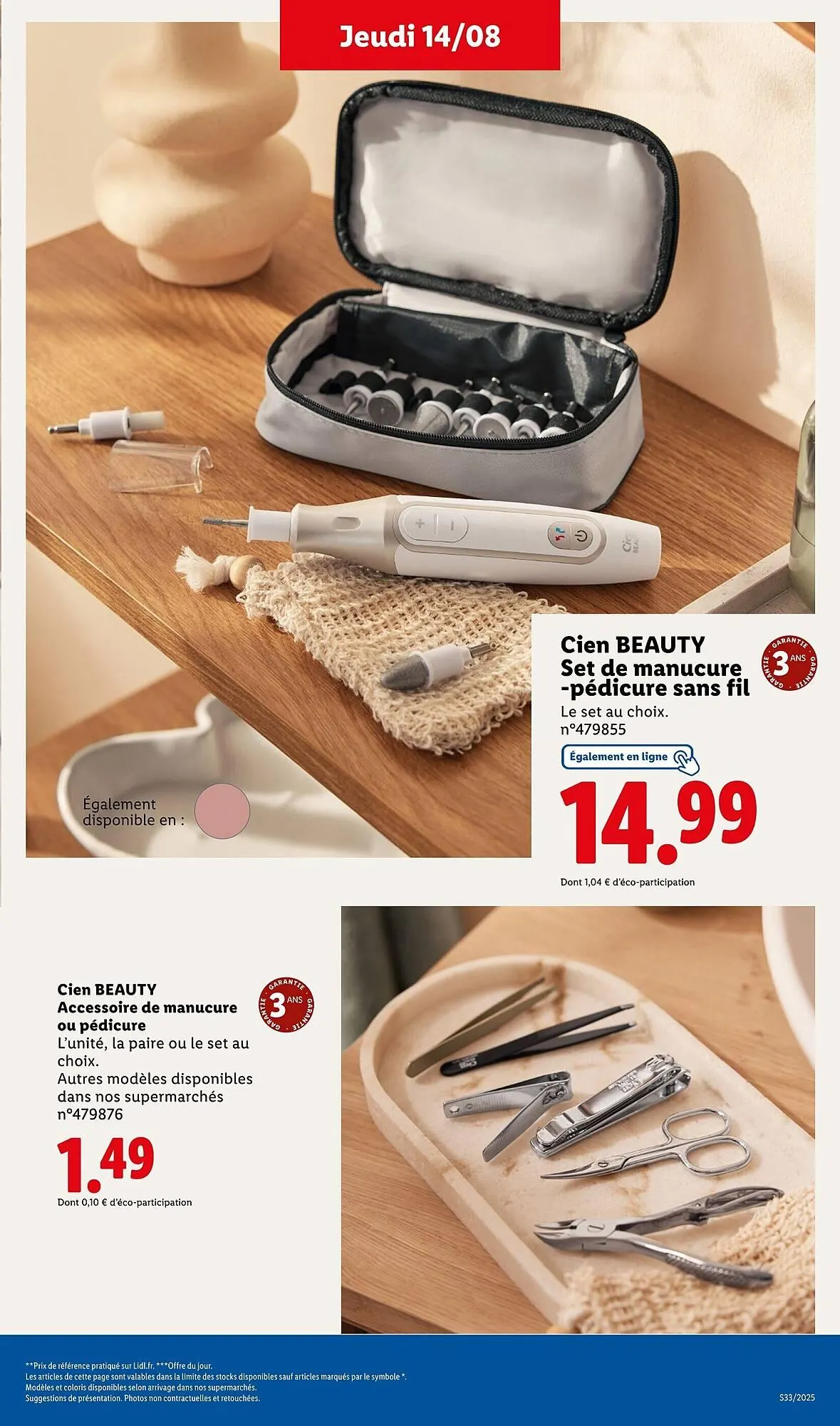 Catalogue Lidl du 11 août au 14 août 2025 - Catalogue page 33