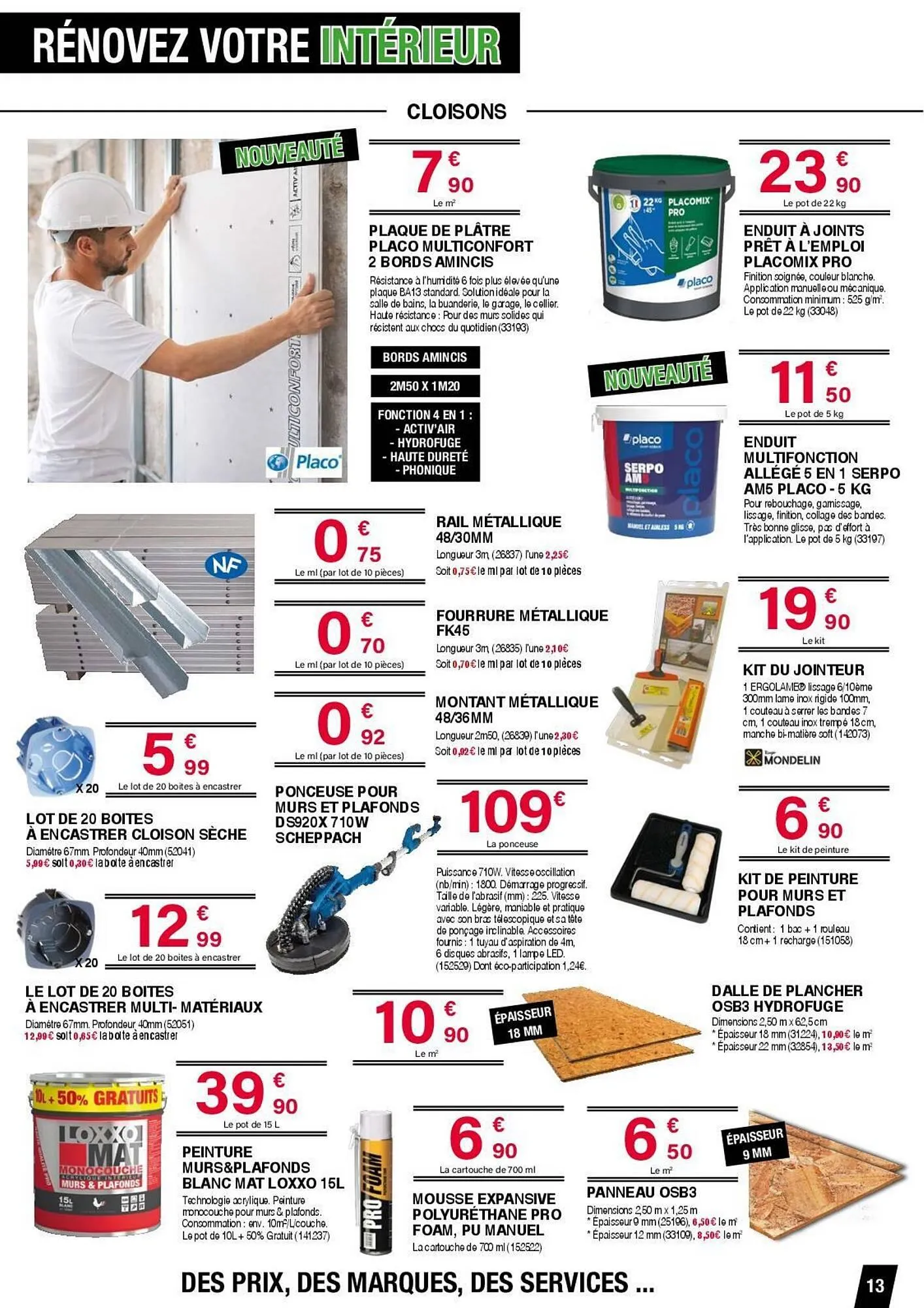 Catalogue Chretien Matériaux du 11 mars au 4 avril 2026 - Catalogue page 13