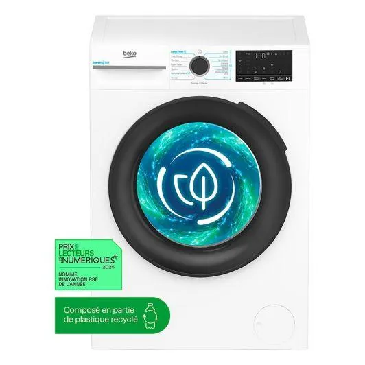 Lave-linge hublot 10 kg BEKO BM3WFU410211B