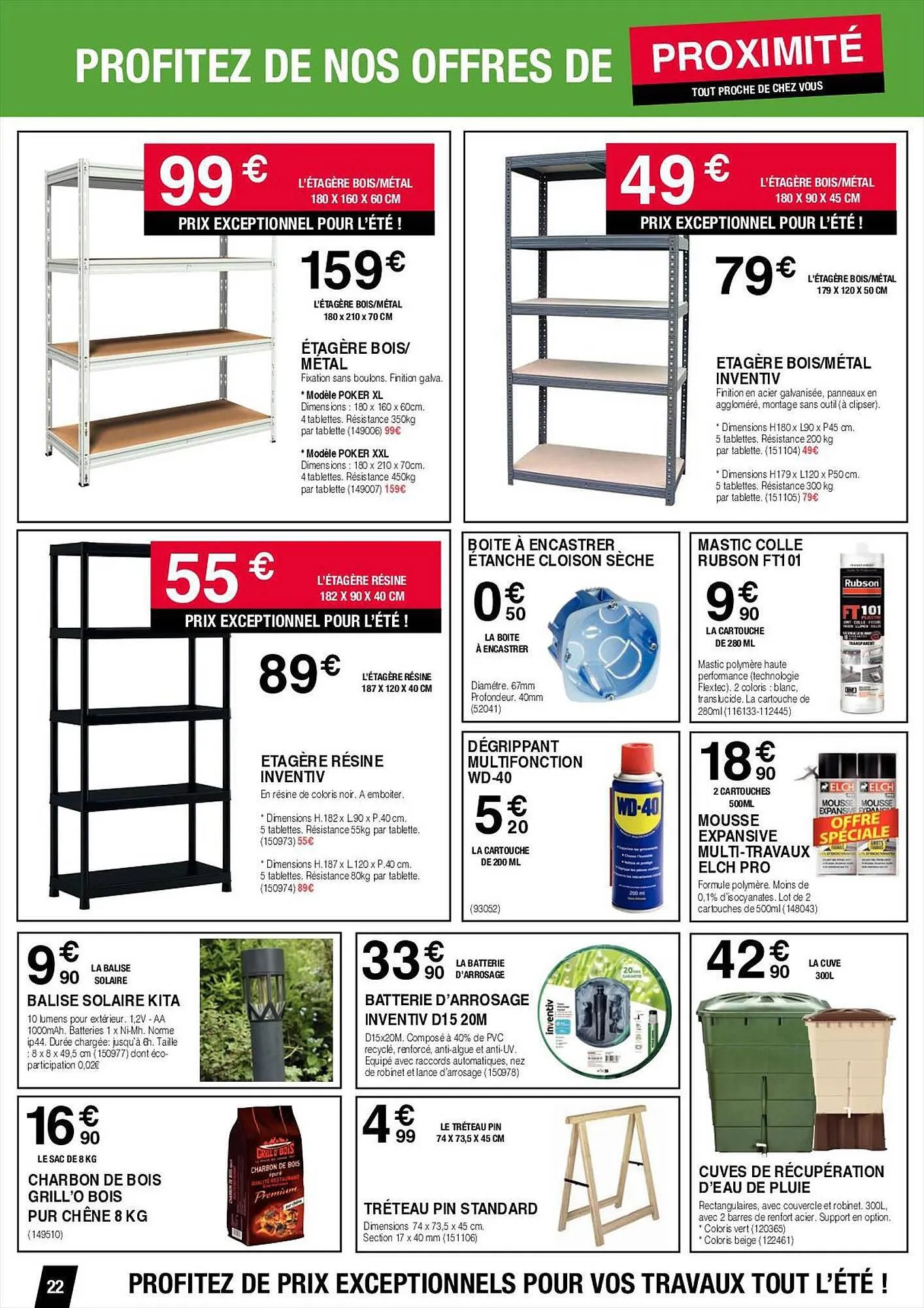 Catalogue Chretien Matériaux du 6 juillet au 19 août 2023 - Catalogue page 22