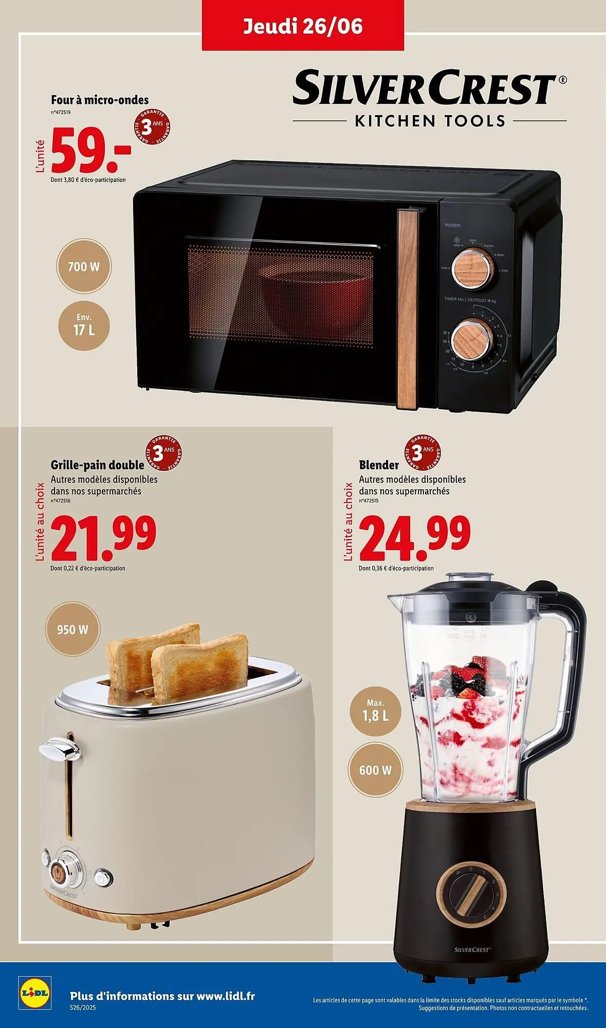 Catalogue Lidl du 26 juin au 30 juin 2025 - Catalogue page 2