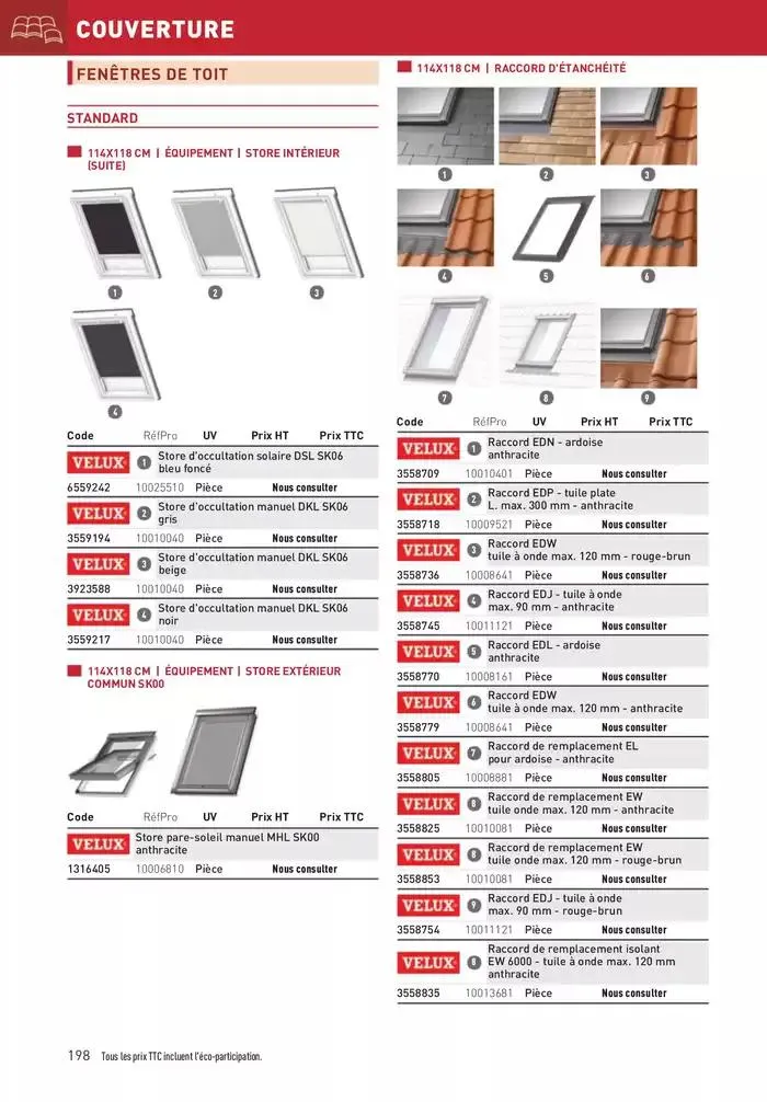 Matériaux 2025 du 1 janvier au 31 décembre 2025 - Catalogue page 198