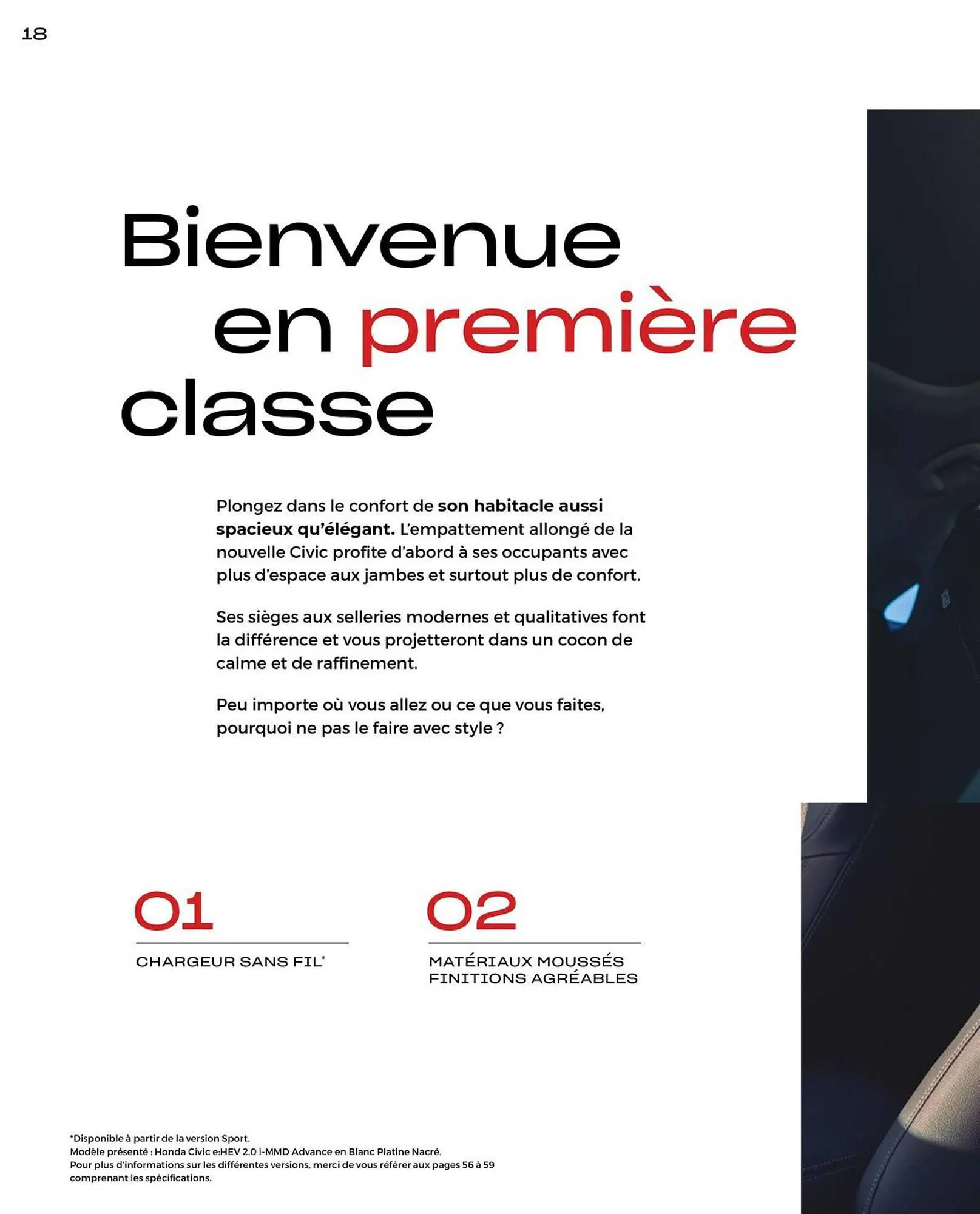 Catalogue Honda Civic Hybrid du 20 décembre au 30 juin 2024 - Catalogue page 18