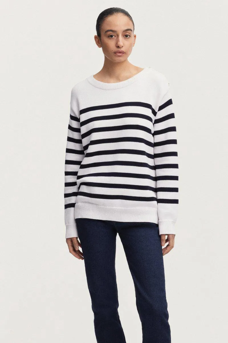 Pull marin rayé - Denham X Armor-lux