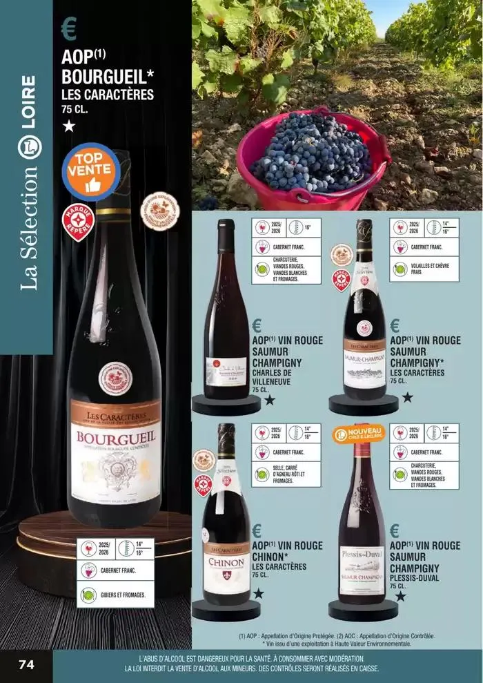 GUIDE DES VINS 2025 2026 du 27 février au 31 janvier 2027 - Catalogue page 74