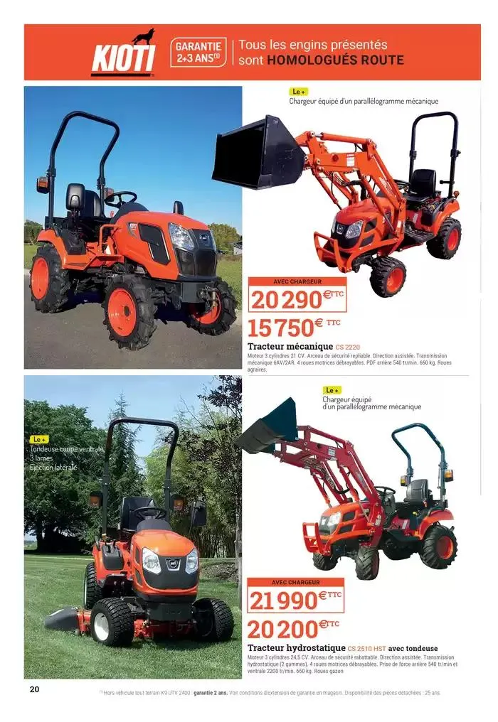 Catalogue spécial motoculture du 20 février au 28 juin 2025 - Catalogue page 20