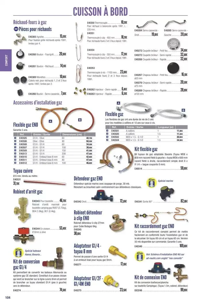 Catalogue Accastillage Diffusion 2025 du 1 janvier au 31 décembre 2025 - Catalogue page 106