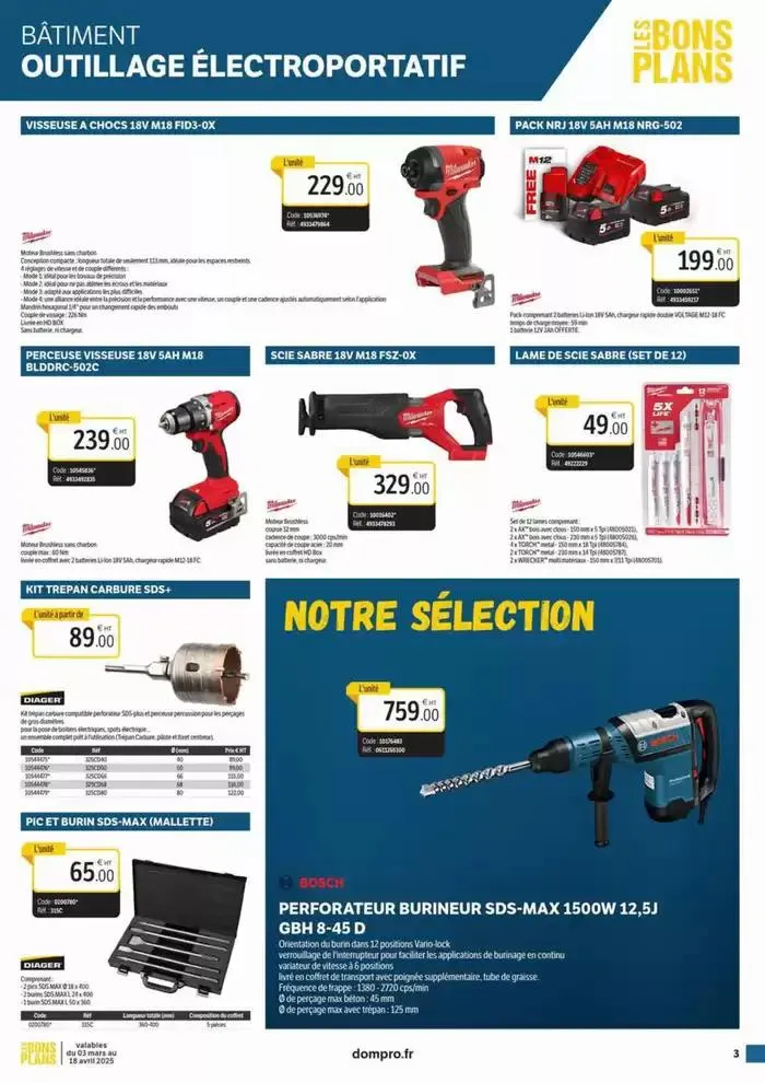 Bons plans bâtiment 2025 du 4 mars au 18 avril 2025 - Catalogue page 3