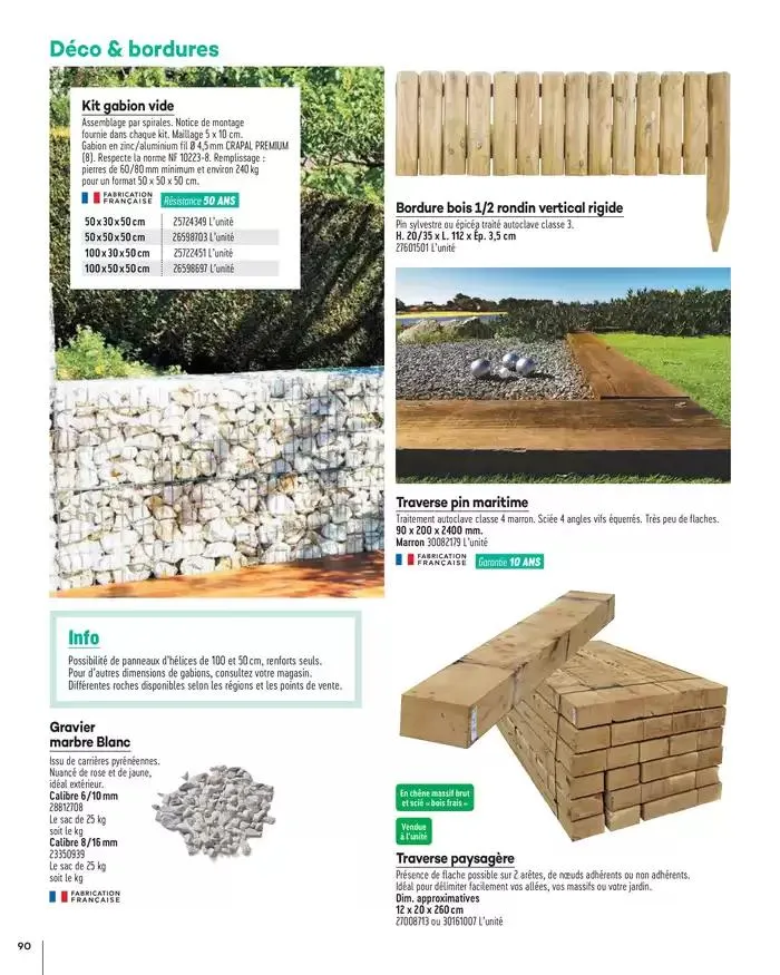 Aménagements Extérieurs 2025 du 1 janvier au 31 décembre 2025 - Catalogue page 90