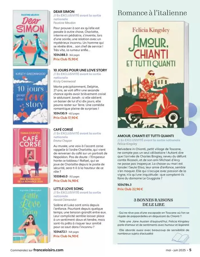 Mai - Juin 2025 du 30 avril au 30 juin 2025 - Catalogue page 5