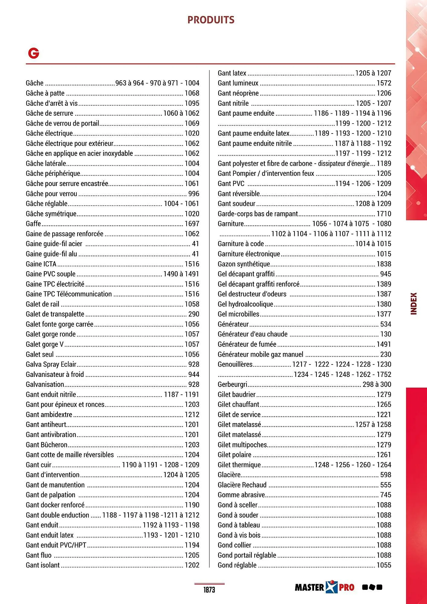 Catalogue Master Pro du 28 janvier au 30 décembre 2028 - Catalogue page 1877