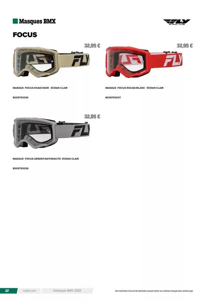 FLY RACING BMX 2025 du 12 avril au 31 décembre 2025 - Catalogue page 32