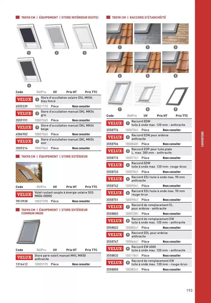 Matériaux 2025 du 1 janvier au 31 décembre 2025 - Catalogue page 193