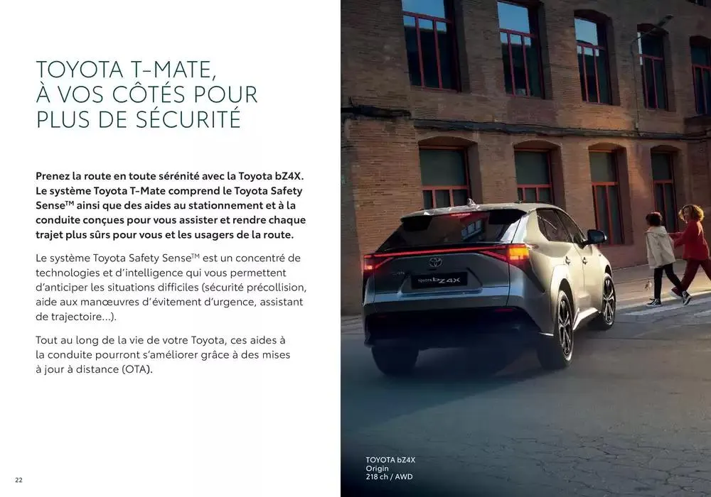 Toyota bZ4X  du 7 janvier au 7 janvier 2026 - Catalogue page 22