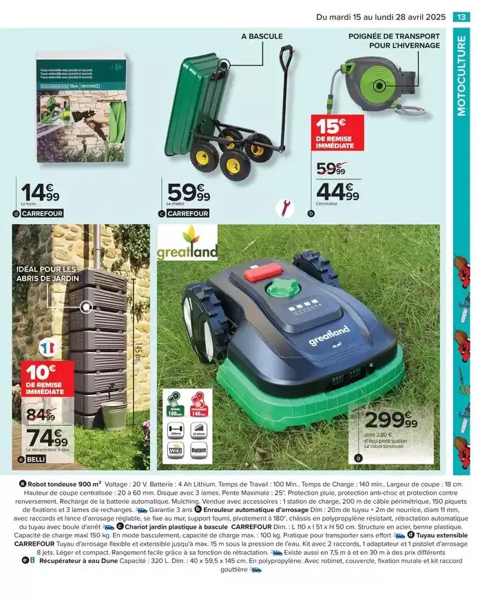 PROFITER ENFIN DE SON JARDIN du 15 avril au 28 avril 2025 - Catalogue page 13