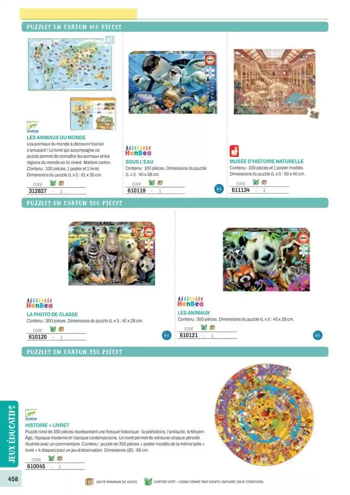 Nos Catalogues Thématiques du 1 janvier au 31 décembre 2025 - Catalogue page 460