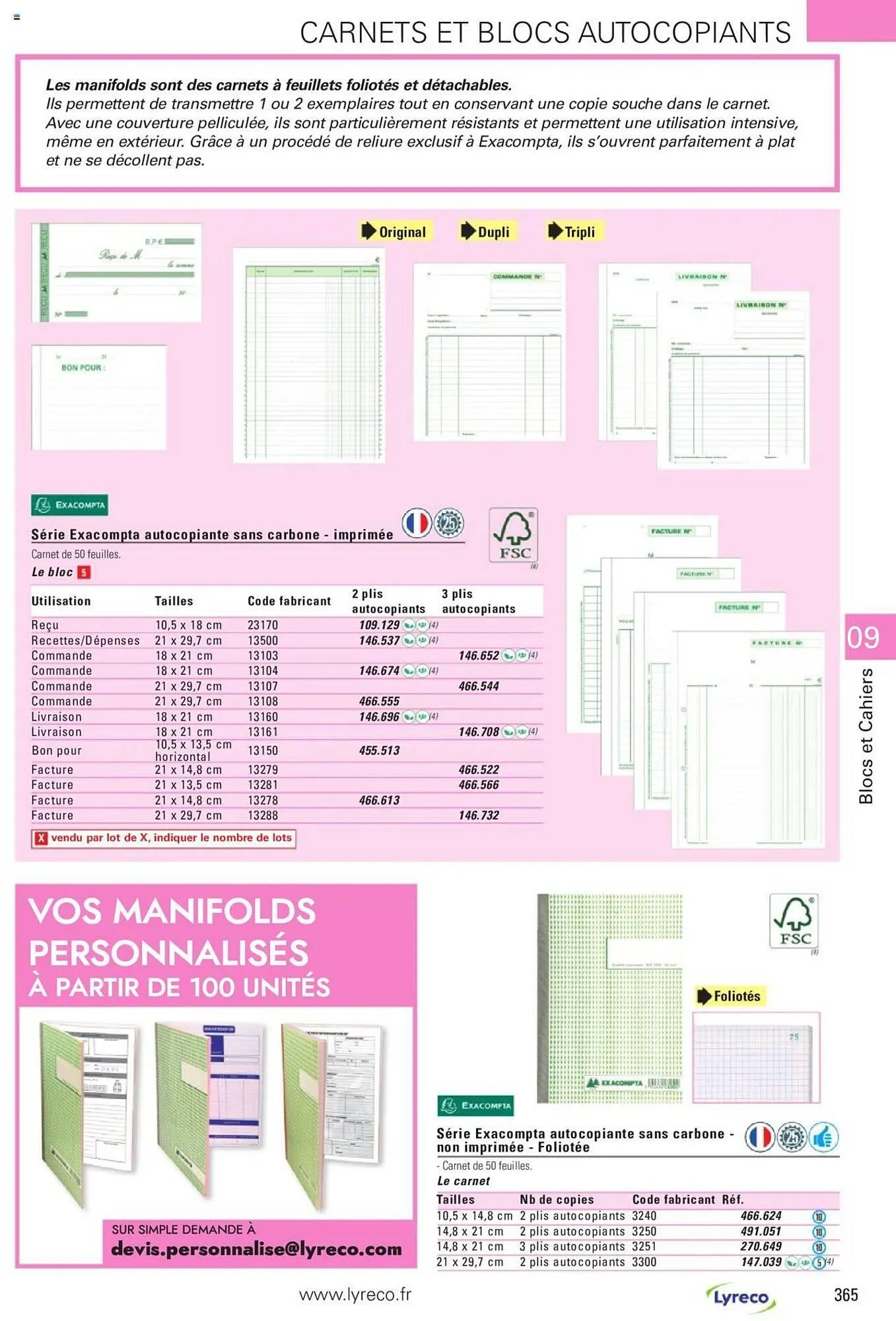 Catalogue Lyreco du 15 mai au 31 décembre 2023 - Catalogue page 365