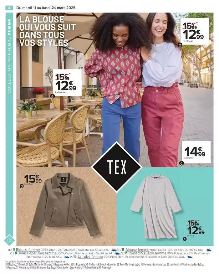 TEXTILE SPÉCIAL PRINTEMPS du 11 mars au 24 mars 2025 - Catalogue page 6