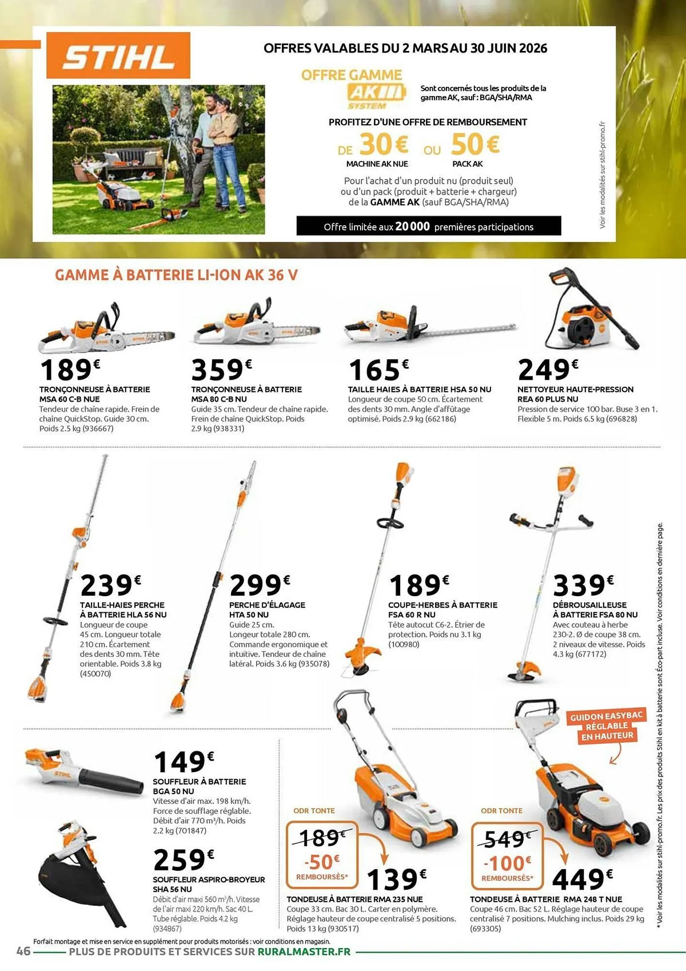 Catalogue Rural Master du 19 mars au 30 mai 2026 - Catalogue page 46