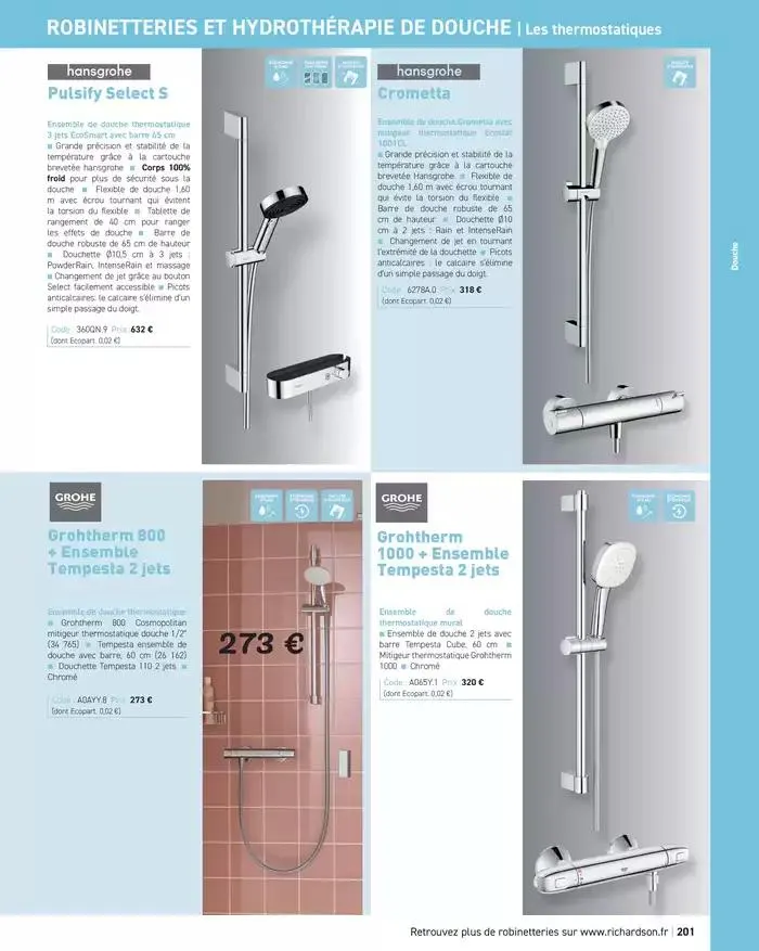 SALLE DE DE BAINS ET CARRELAGE 2025 du 11 avril au 31 décembre 2025 - Catalogue page 203