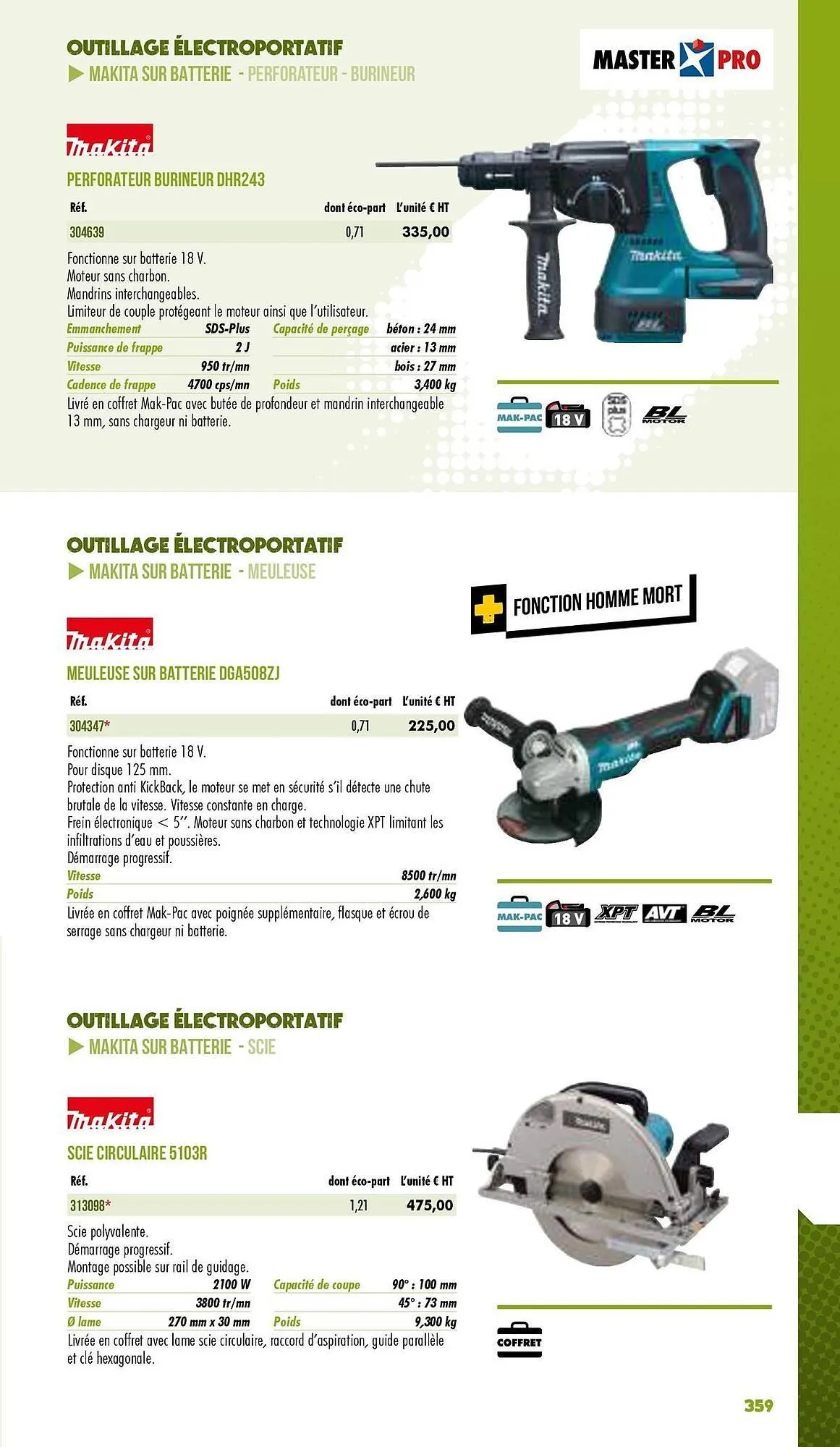 Catalogue Master Pro du 3 janvier au 31 décembre 2025 - Catalogue page 361