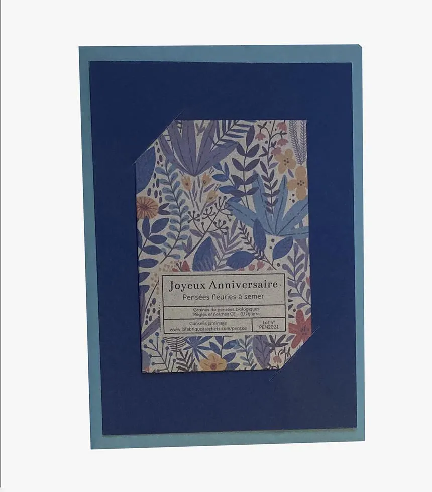 Carte "joyeux anniversaire" à planter