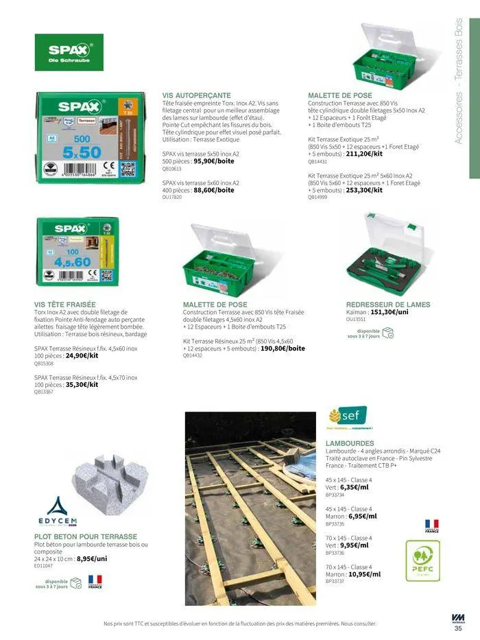 Extériéurs du 14 mars au 20 janvier 2026 - Catalogue page 35